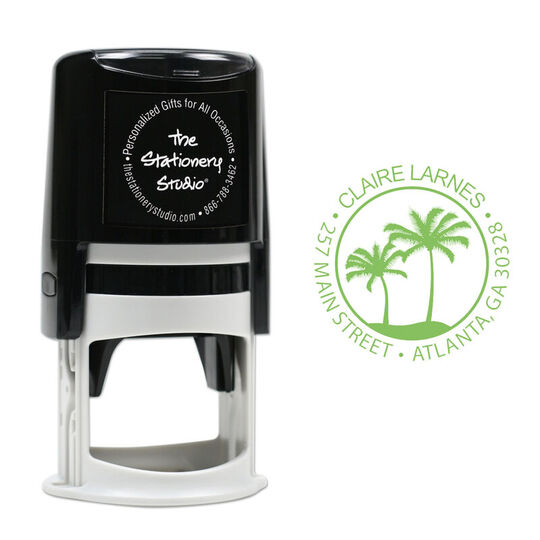 Palm Trees View Self-Inking Stamper